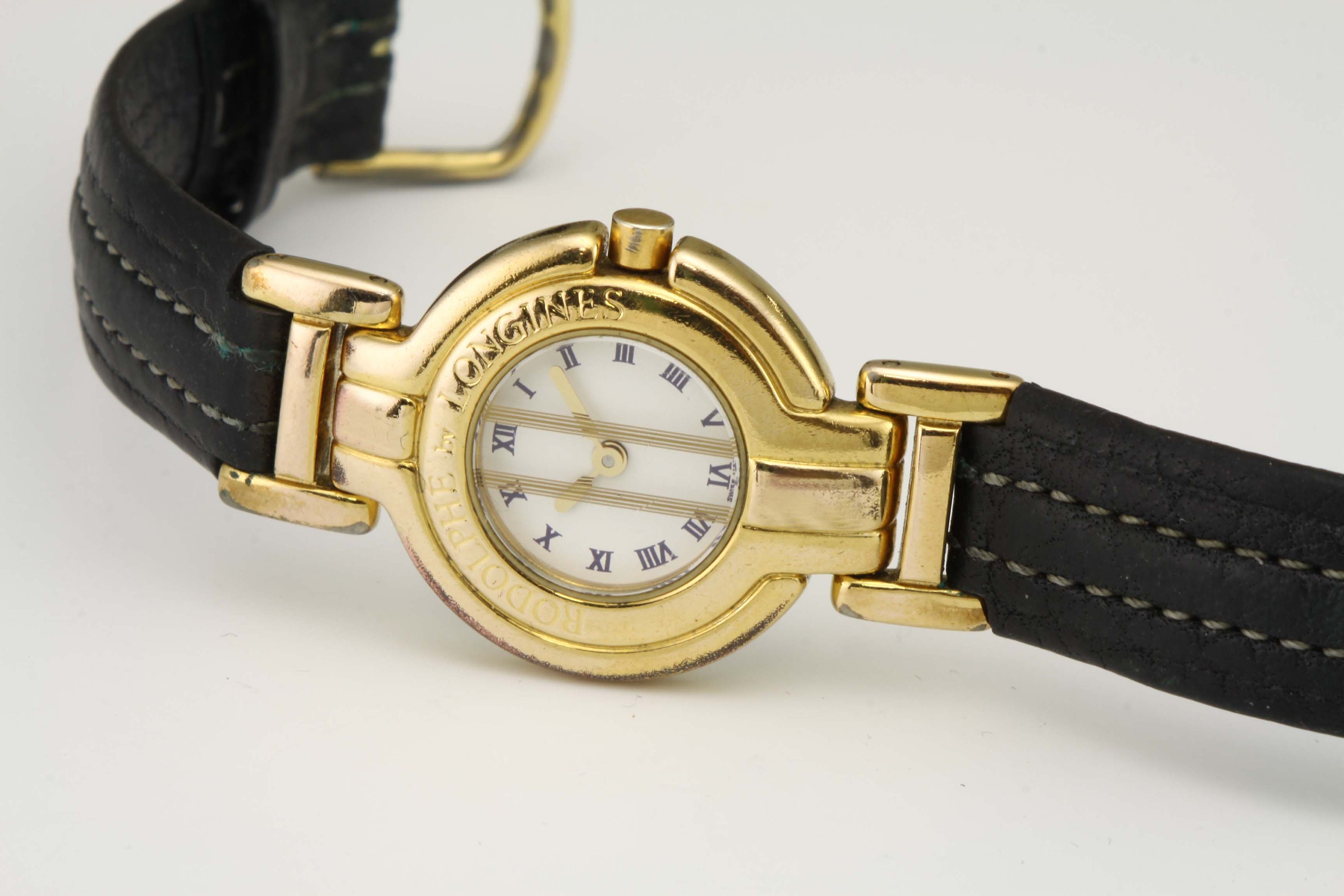 LONGINES RODOPHE レディース時計 LONGINES ロンジン 時計 ロドルフ レディース 緑 白文字盤