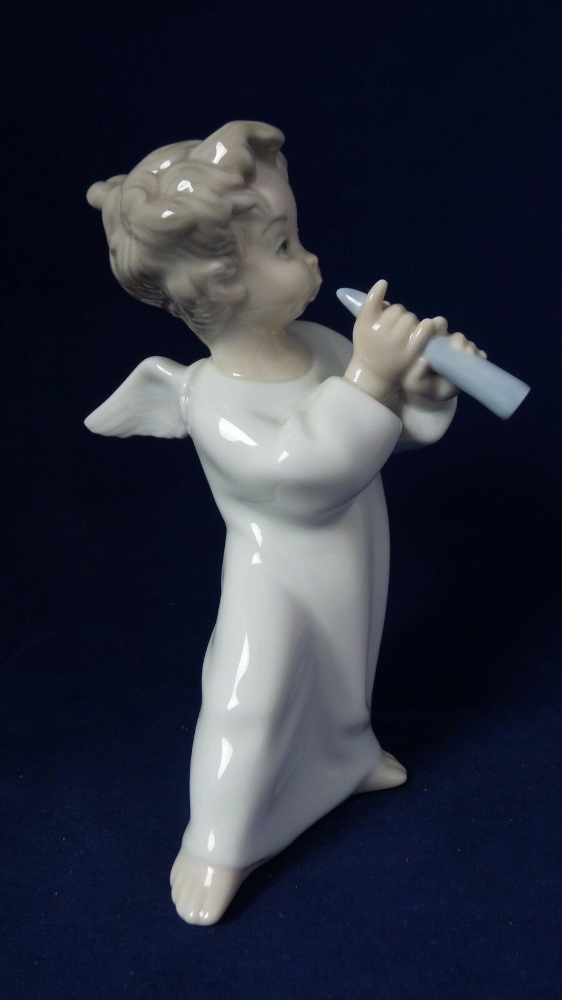 Lladro Figurine 4540 Angel with flute Retired Etsy