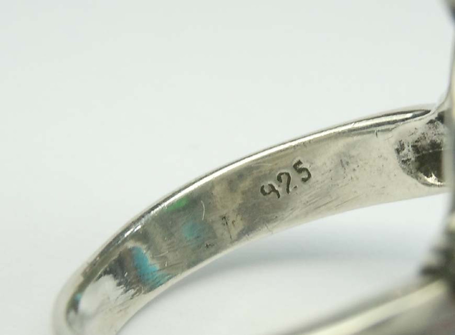 Vintage Sterling Silver Jade Marcasite Ring Size 8 - Etsy