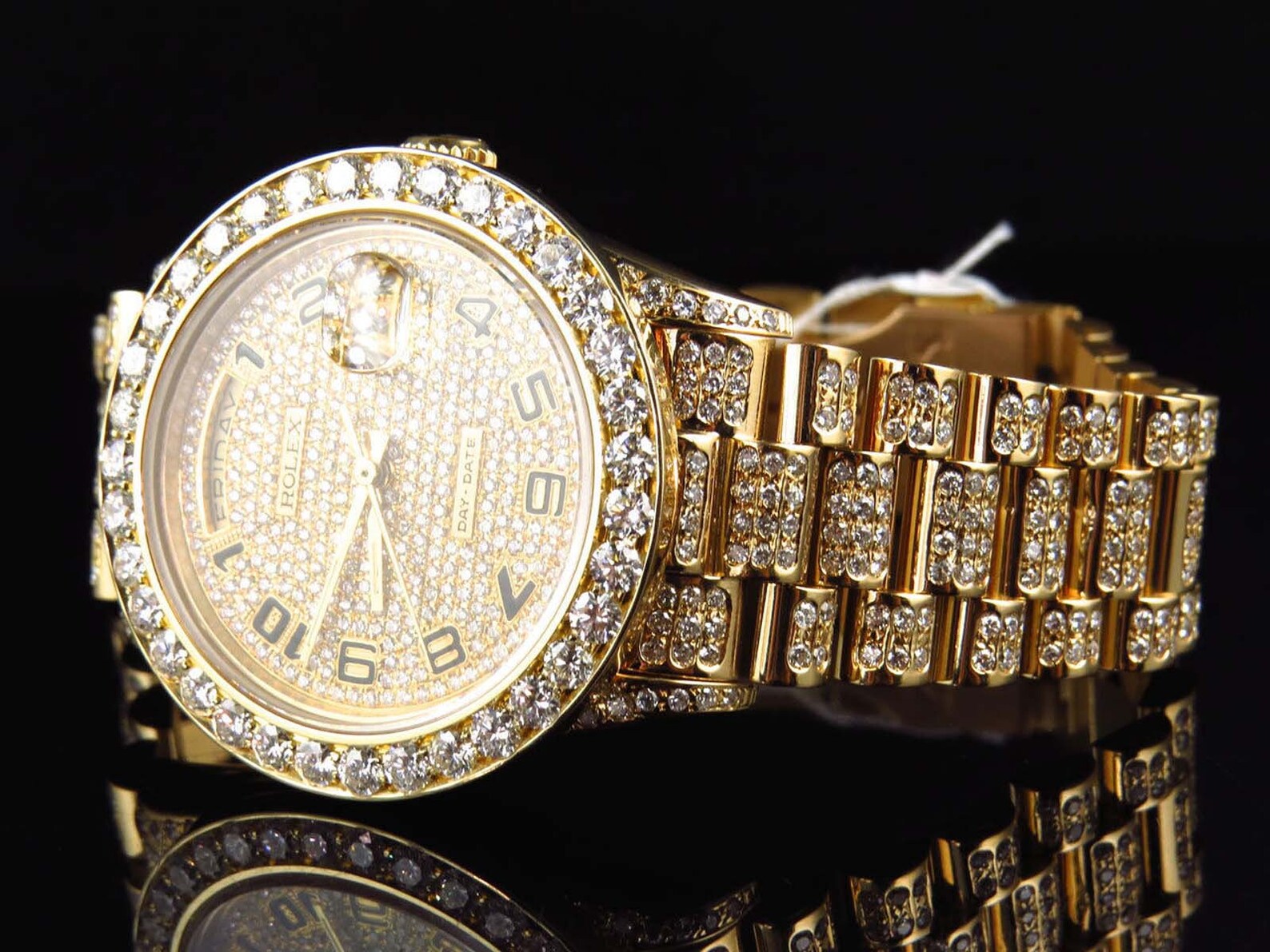 iced out rolex for men