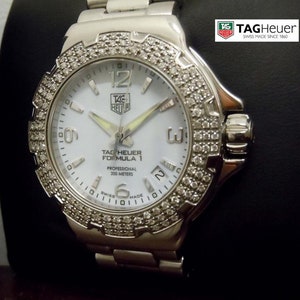 Ladys Tag Heuer Formula One Wac1215 Diamond Watch with Box