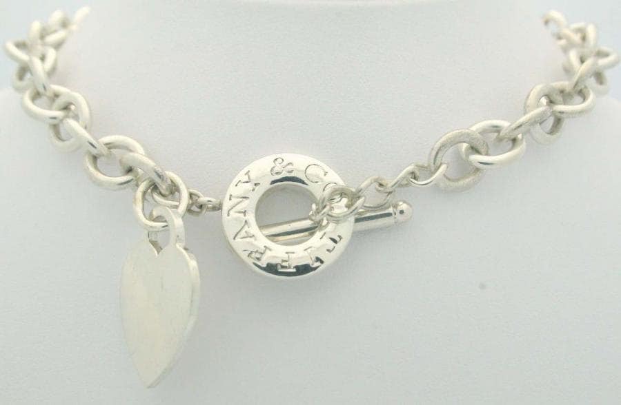 Tiffany Sterling Silver Heart Pendant 