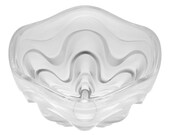 Lalique Crystal Vibrations Bowl, Frosted and Clear Bowl 4 In. French Art Glass