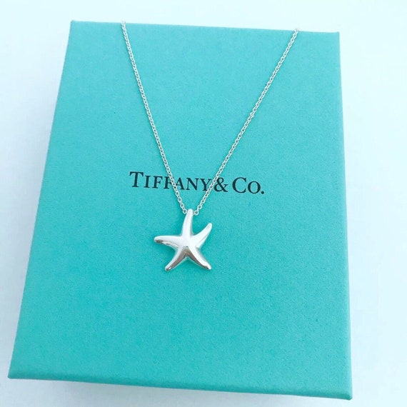 Collana a forma di stella marina in argento Sterling 925
