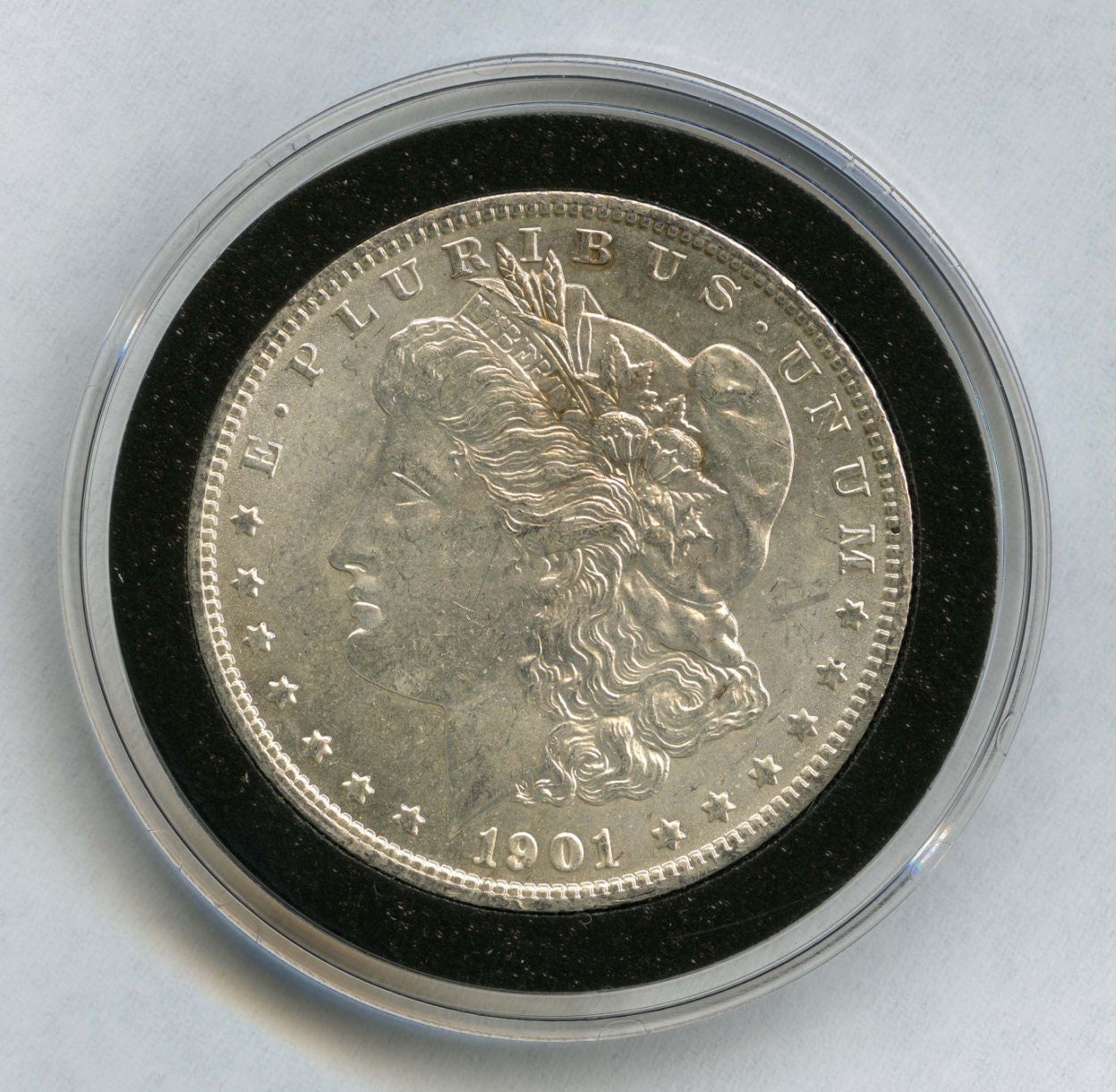 Réplica Moneda Morgan Dólar Plata 1886 - Aleación De Zinc, Acabado Antiguo, Para Colección O Decoración
