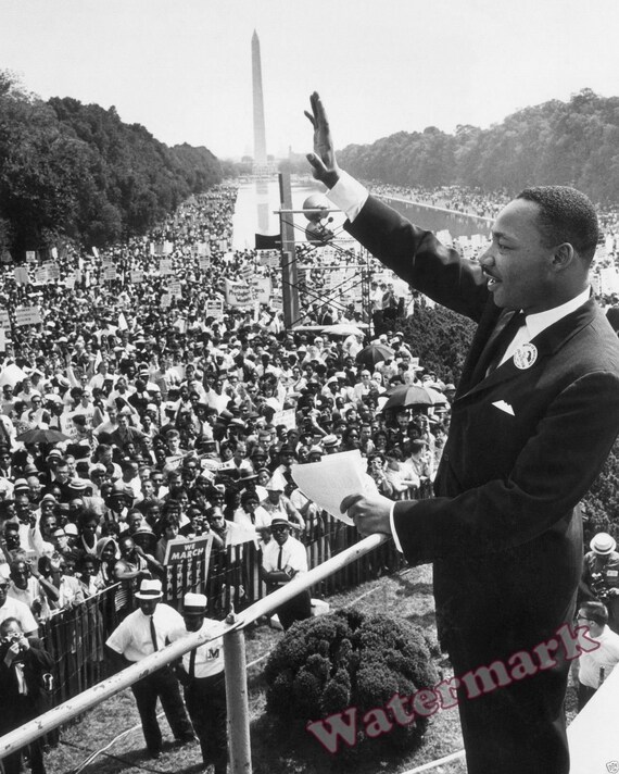 Schwarz Weiss Fotografie Von Dr Martin Luther King 1963 Marz Etsy