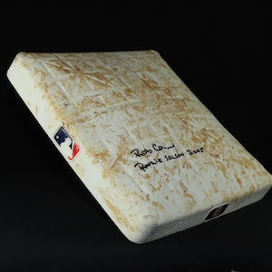 Robinson Jose Cano Signed  Yankees Stadium Game Used Second Base Steiner COA & MLB Holo