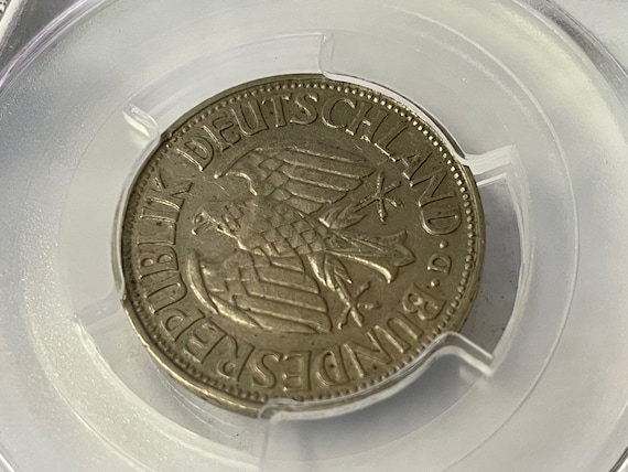 1954-D Germany 1 Deutsche Mark - PCGS FX45 Key Date Graded Slabbed