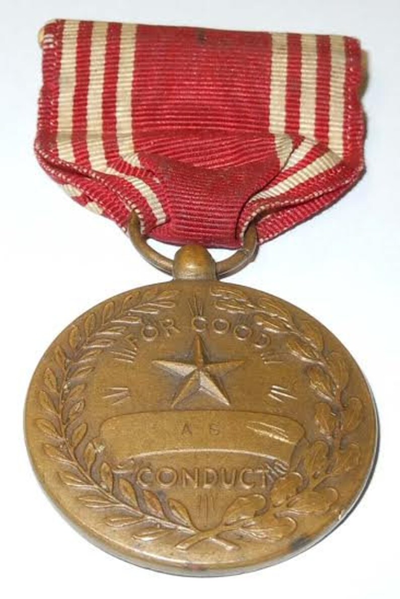 For Good Conduct Efficiency Honor Fidelity Bronze Star WW2 Etsy