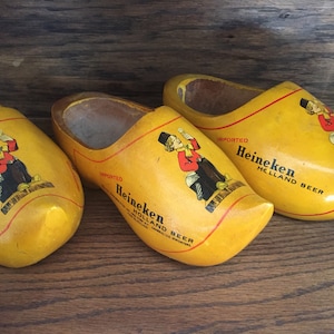 Heineken Beer Wooden Promotional Shoe Dutch Clog imported from Holland