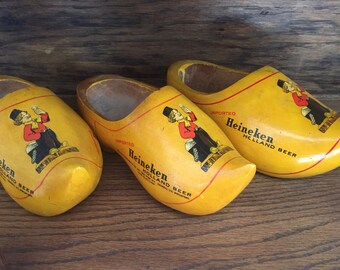 Heineken Beer Wooden Promotional Shoe Dutch Clog imported from Holland