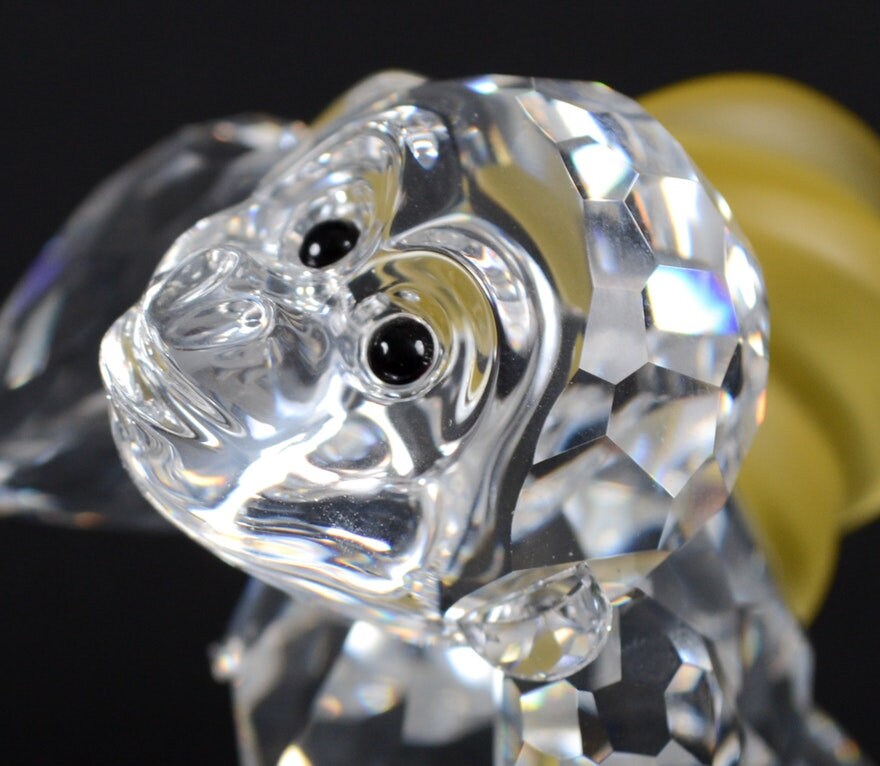 Swarovski Crystal 273394 Young Gorilla W Bananas Retired