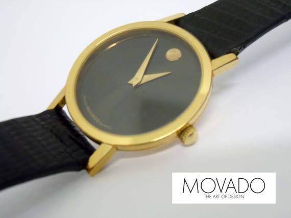 movado museum gold