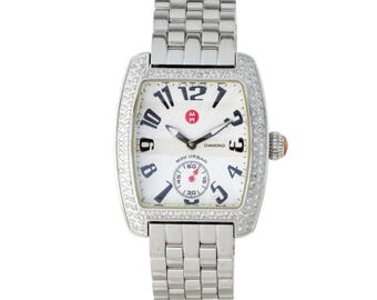 Michele MW02A01 Mini Urban Diamond Statement Stainless Steel Watch
