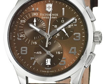 Victorinox Swiss Army Men's 241297 Alliance Chronograph Brown Dial
