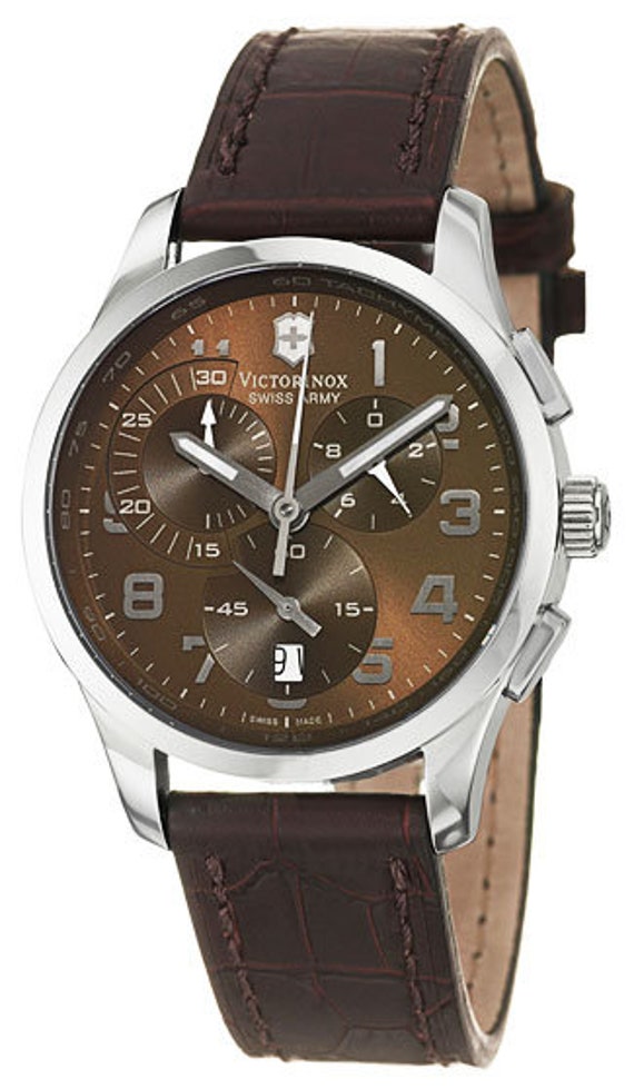 Victorinox Swiss Army Men's 241297 Alliance Chronograph Brown Dial