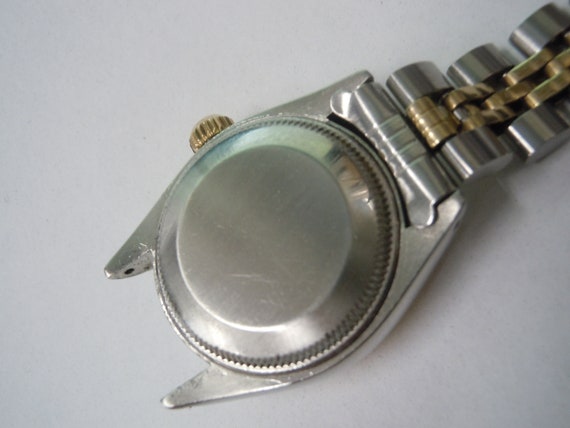 Ladies 14K Gold Stainless Rolex 6917 