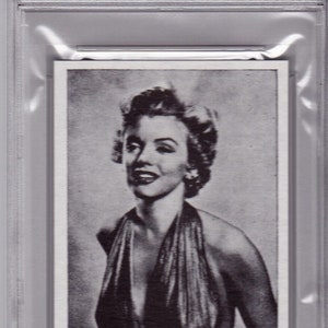 Raro 1960 Dutch Val Gum MovieStar Card #3 MARILYN MONROE PSA Mint 9 -Graded Trading Card- Norma Gene Estrella de cine Actriz de Hollywood