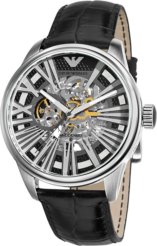 EMPORIO ARMANI 時計 自動巻き スケルトン AR4629 エンポリオアルマーニ腕時計/メンズ/AR4629/スケルトンダイアル