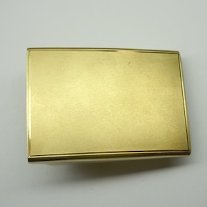 Vintage Simmons 12K GF Gold Filled Satin Finish Belt Buckle