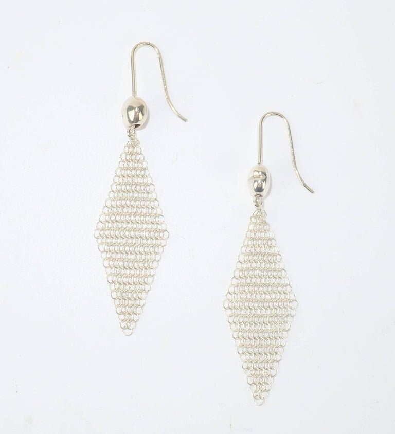 【Tiffany & Co.】Elsa Peretti Mesh Tassel Earrings 国内完売 Tiffany & Co. Elsa Peretti Mesh Scarf 18K Yellow Gold Long