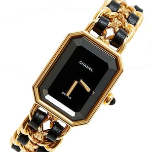 A Stunning Chanel Premiere 1987 PLAQUE OR G 20 M Ladies Watch with Original Presentation Box, 18K gold electroplated