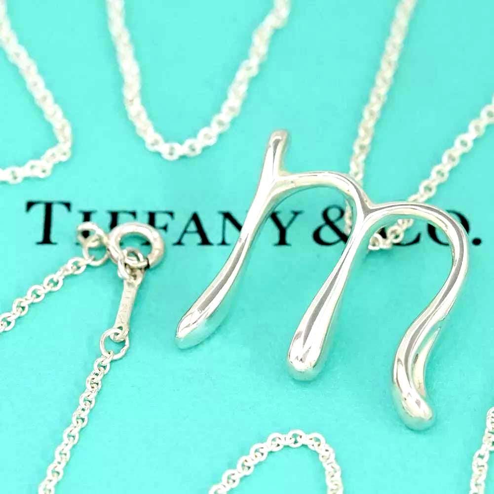 Tiffany & Co Sterling Silver XL Large Elsa Peretti Letter M