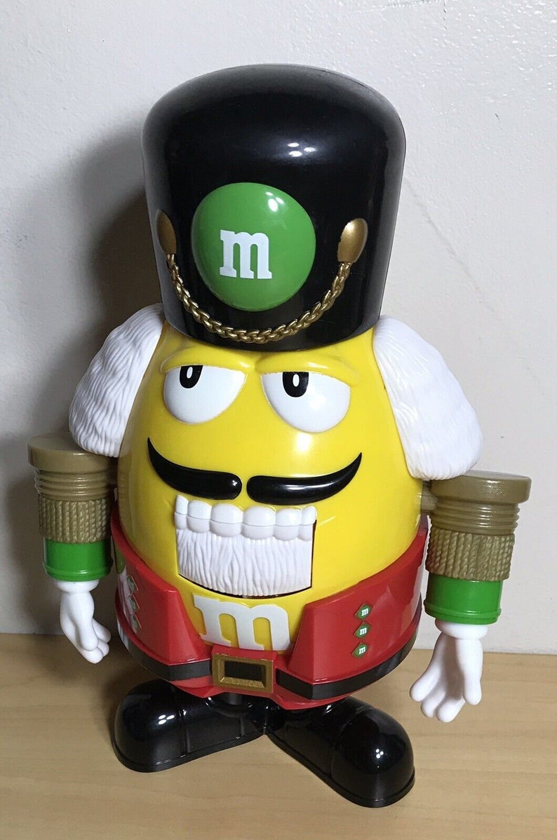 Mars M&ms Yellow Nutcracker Sweet Candy Dispenser Holiday Etsy