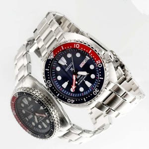 Mens Seiko SRPA21 PADI Turtle 200m Automatic Diver's Watch Pepsi Dial