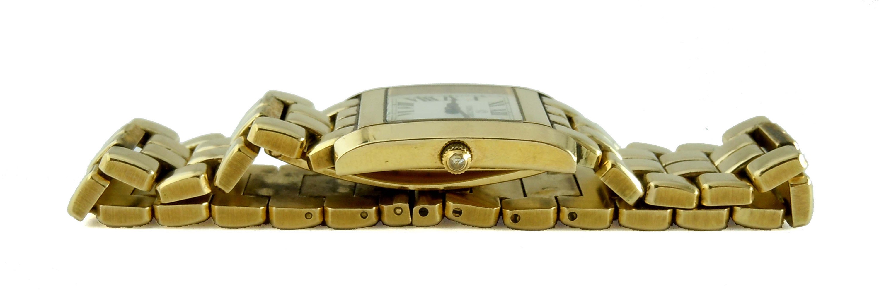 Concord Women\'s Watch 14k Yellow Gold Roman Dial Vintage Swiss Hand Wind 21mm RARE!! Ladies Solid 18K Yellow Gold CONCORD Watch | eBay main image 3