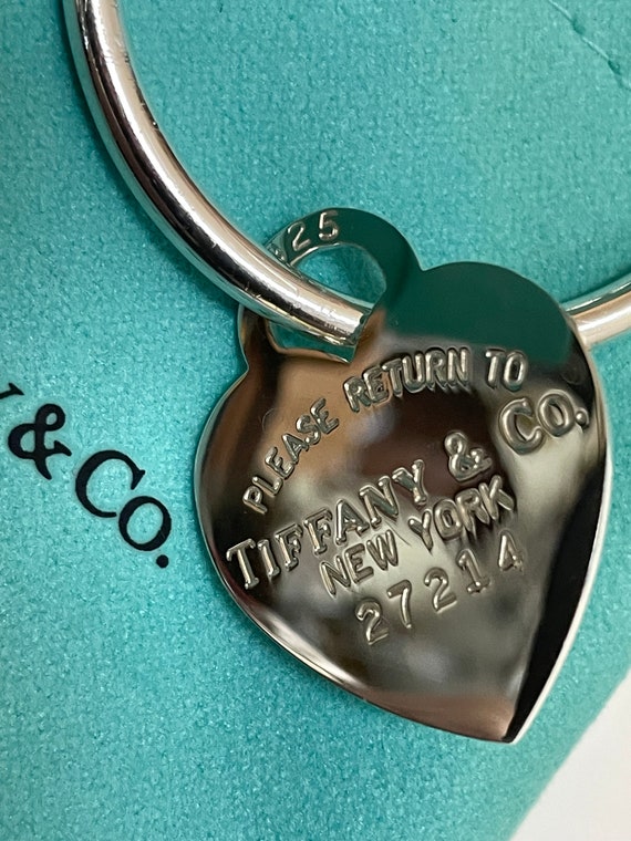 Tiffany & Co. Return to Tiffany キーリング Please Return to Tiffany & Co. Large Heart Tag Keyring Key Chain