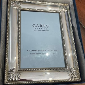 英国名門Carrs of Sheffieldスターリングシルバー フォトフレーム 英国