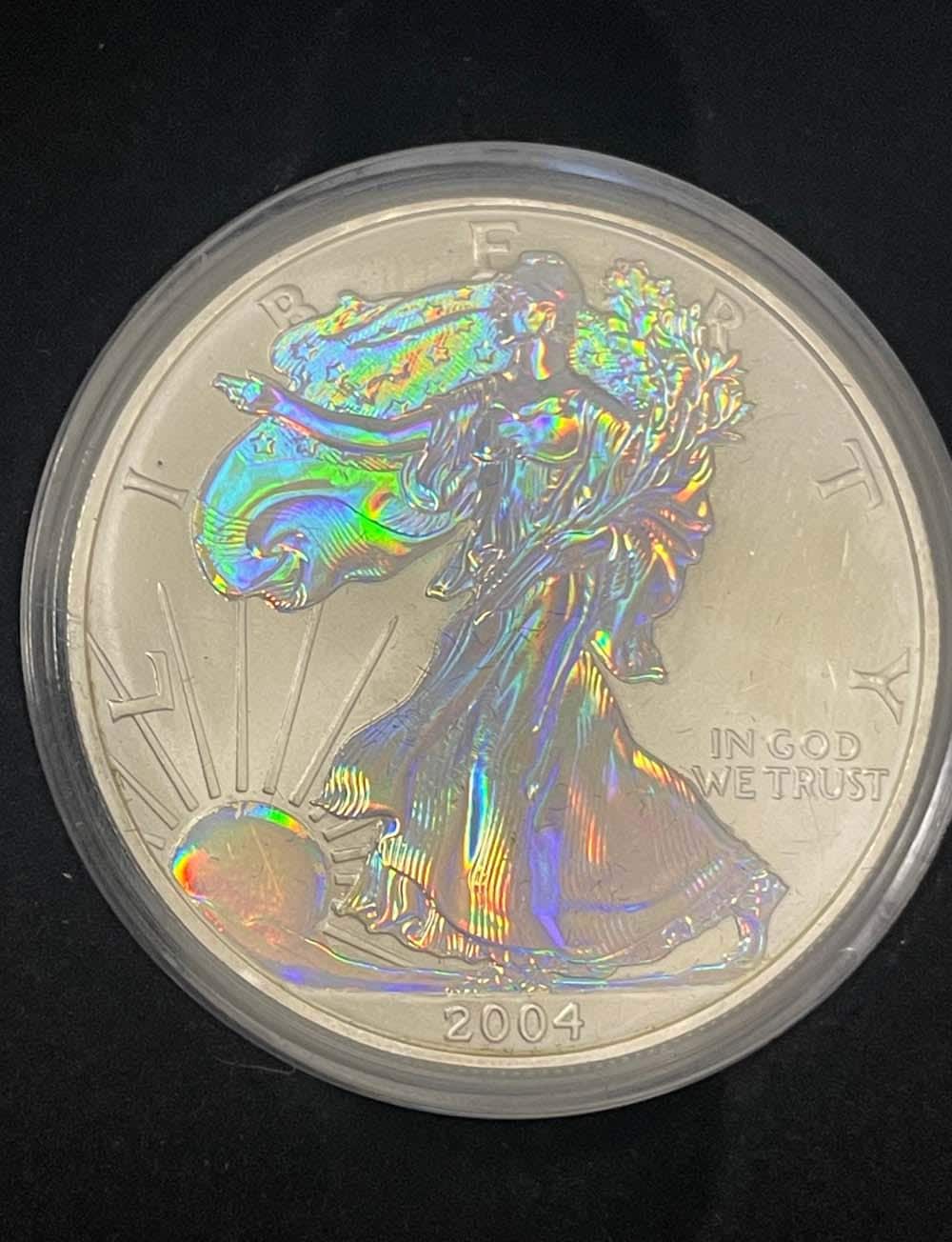 2004年または2005年ワシントン造幣局発行 24金 レイヤード、ホログラム