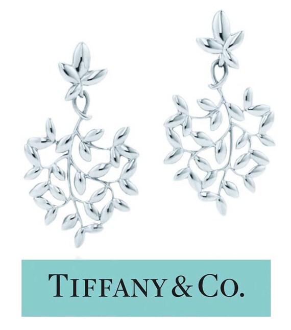 paloma picasso olive leaf earrings