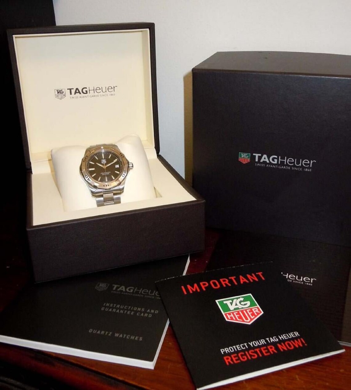 Mens Tag Heuer Aquaracer Watch Wap1110.ba0831 With Box &papers - Etsy