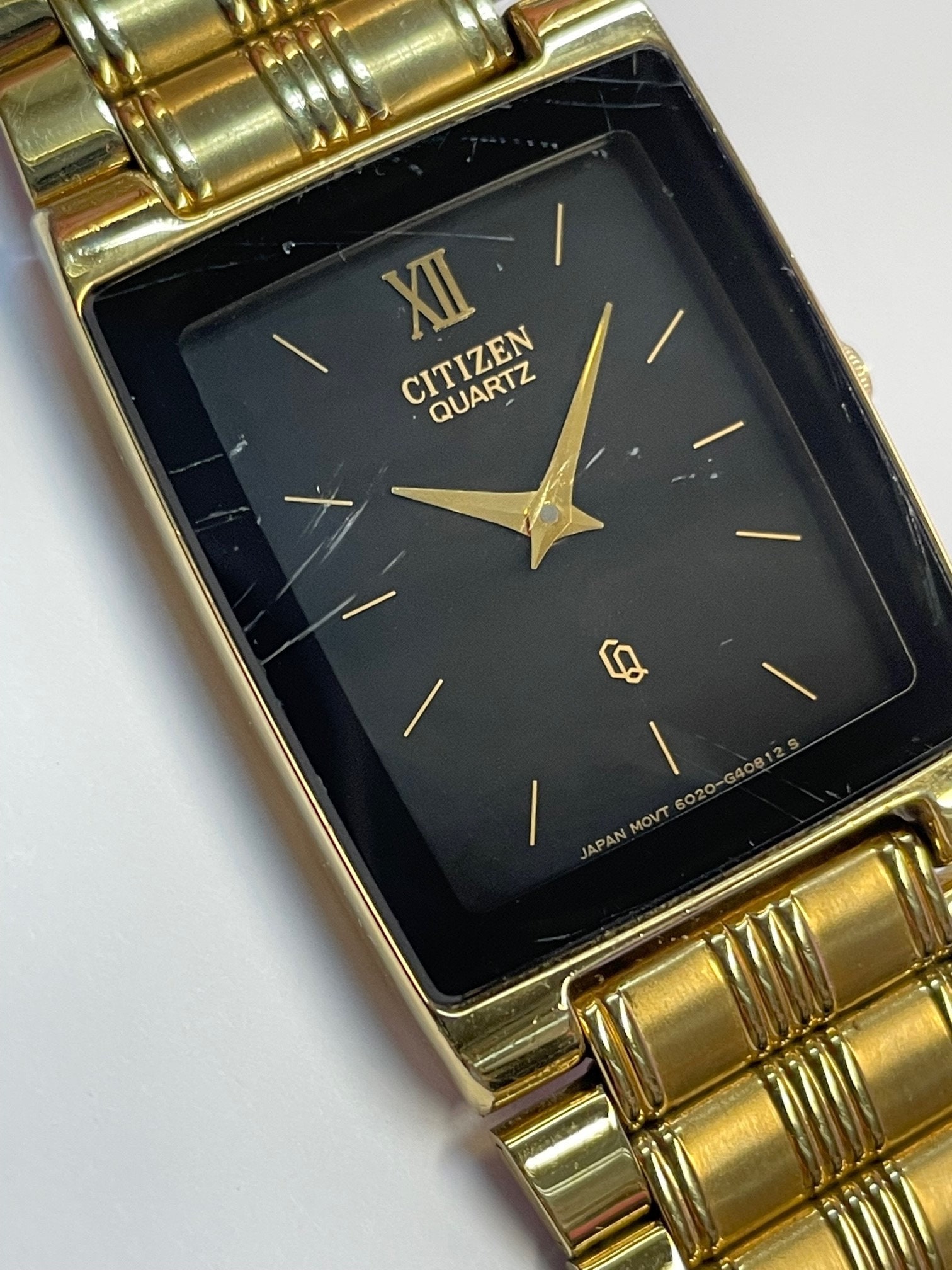 Mens Gold Tone Citizen Quartz 6020-G40812 Statement Watch - Etsy