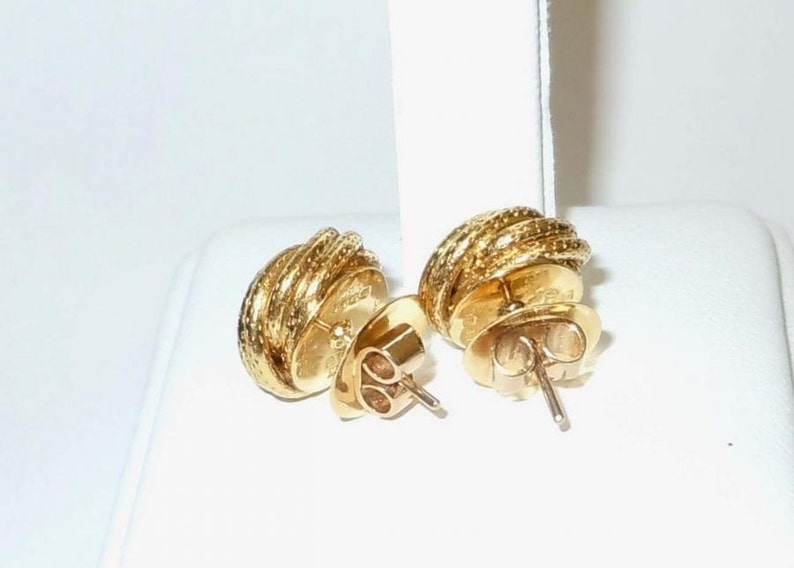 Stunning Pair of 18k Yellow Gold Cartier Love Knots Earrings Etsy
