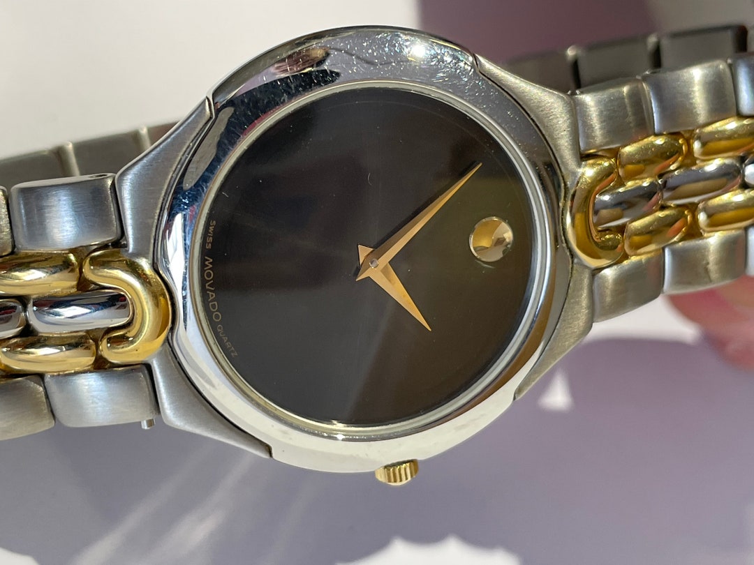 Mens Movado Museum 97-E1-867 Two Tone Stainless Steel Watch