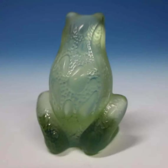LALIQUE カエル ラリック ライムグリーン フロスト □interior,Object