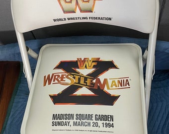 WWE WrestleMania 21 特別リングサイド パイプ椅子 WWE WrestleMania 21 PPV Chair STAPLES Center | eBay