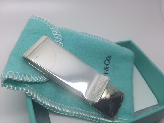 Vintage Tiffany & Co. 18K Gold Sterling Silver Basket Weave Money