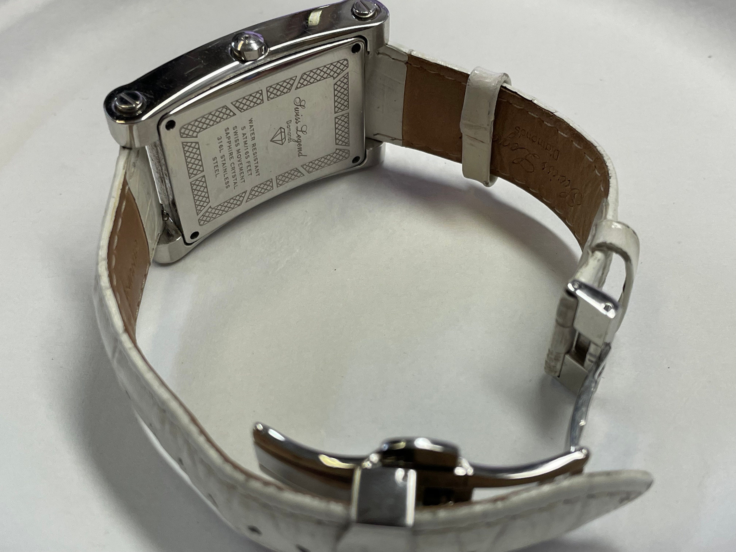 Swiss Legend Diamonds Swiss Movement Stainless Steel Sapphire Crystal Watch SWISS LEGEND Women main image 4