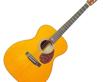 Guitarra acústica de 6 cuerdas Martin Special Edition OMJM John Mayer Signature Orchestra Model, color natural