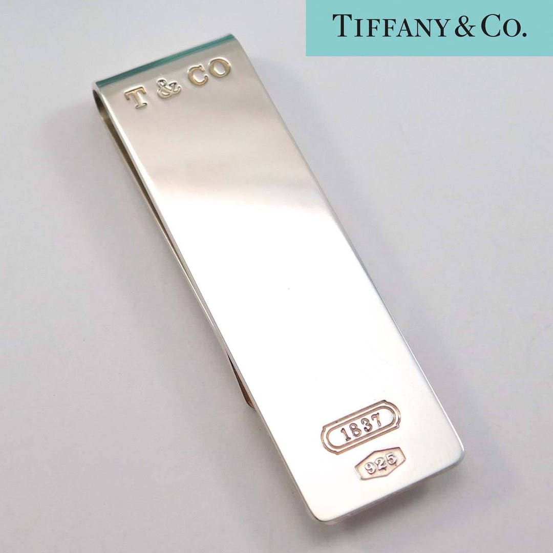 Tiffany & Co. 1837 マネークリップ 925シルバー Rare Classic Sterling Silver Tiffany and Co 1837 Money Clip Holder