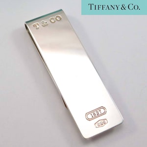 Raro porta soldi in argento sterling Tiffany and Co 1837 con custodia e scatola