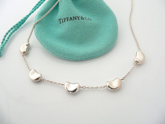 silver bean necklace tiffany