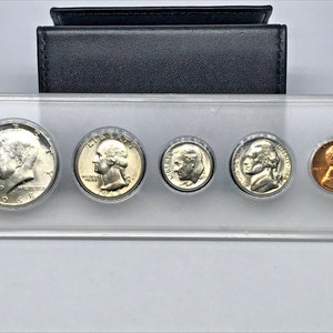 1961d, 1964, 1964d, 1965 and 1968d 1968s 1968p US Proof Like Coin Set in Whitman Clear Sleeve
