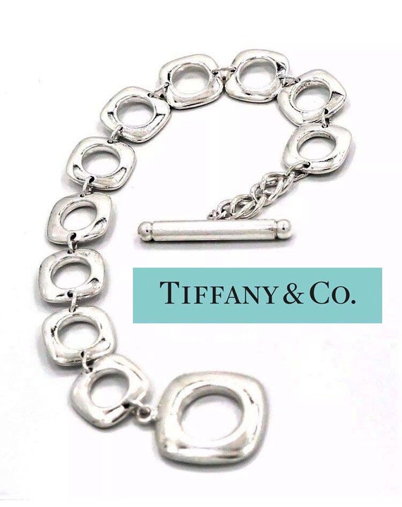 tiffany square link bracelet