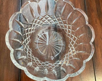 Waterford Crystal 9 in. Fruit Bowl W/ Box Circa 1974