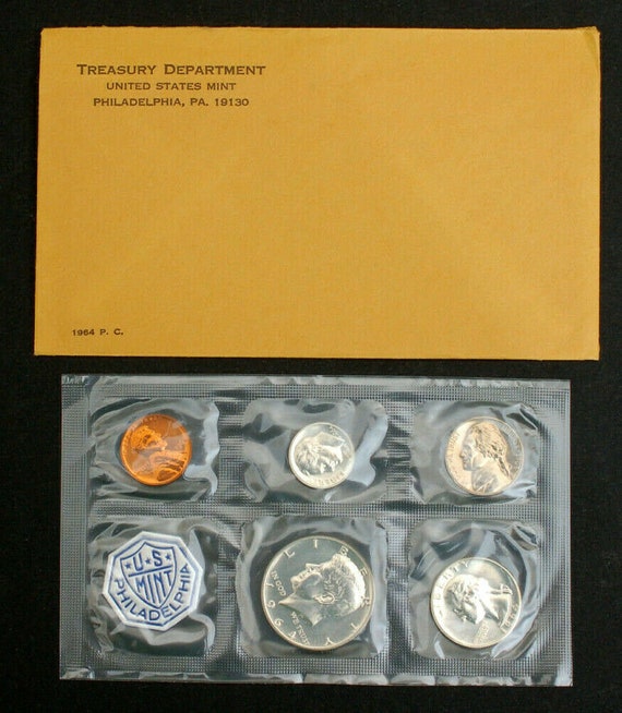 TREASURY DEPARTMENT US Mint Coin Proof Set 1961 1962 1963 1964 Etsy